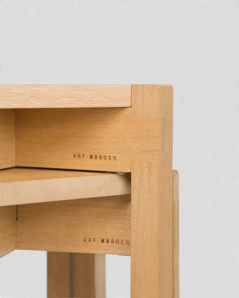 Money Stack Stool Kihon Stack Stool — WOF Wooden